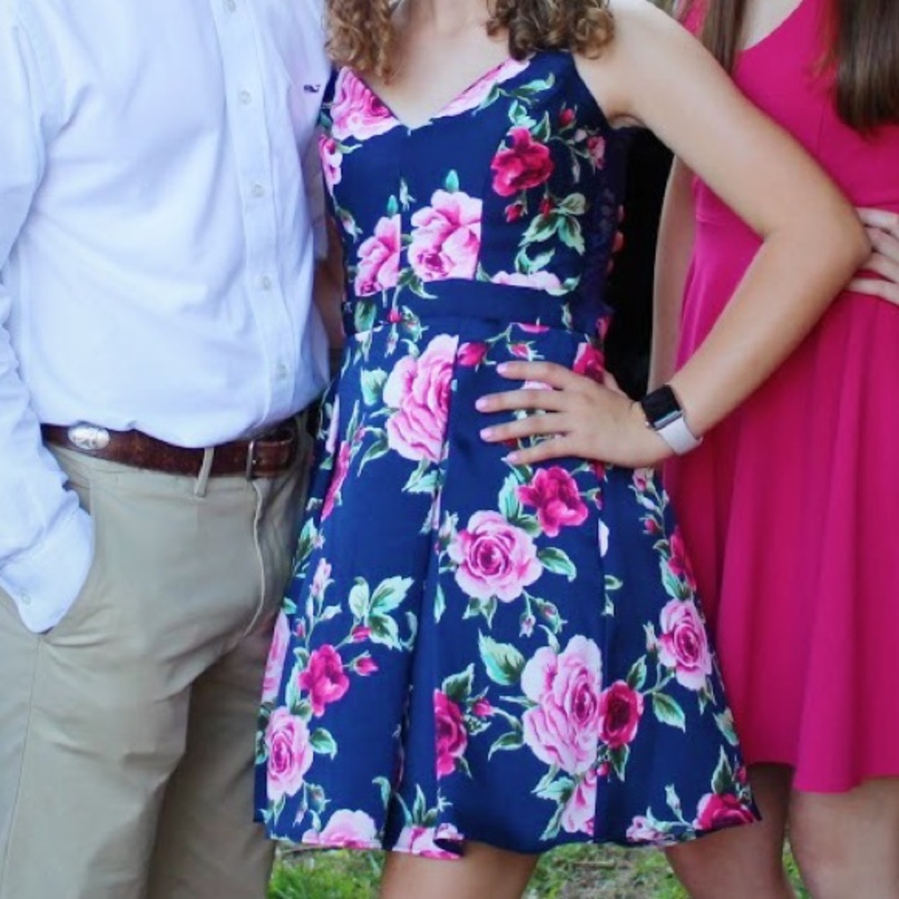 floral hoco + formal mini dress